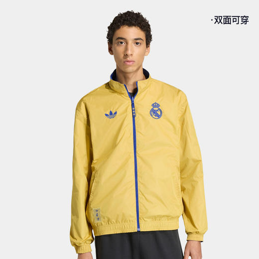 小李子ADIDAS阿迪达斯皇马运动训练休闲拉链外套成人男JZ2236 商品图2