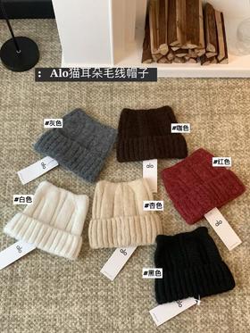 D121637冬日出片神器显脸小超可爱猫耳朵毛线帽子