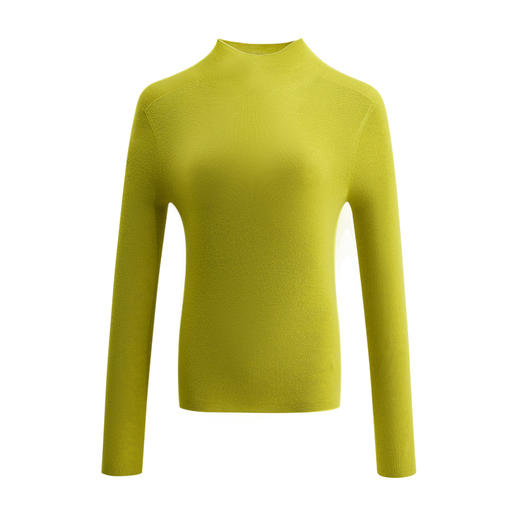 【JASON WU】(多色)25秋季新款高支羊毛基础百搭高领无缝通勤上衣针织衫女 商品图4