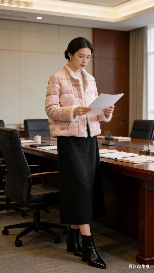 立领水貂边羽绒服589903,均码 国风 商品图6