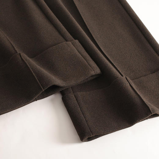 QYM 6997-Y加厚羊毛呢阔腿裤宽松休闲裤高腰时尚裤 商品图3