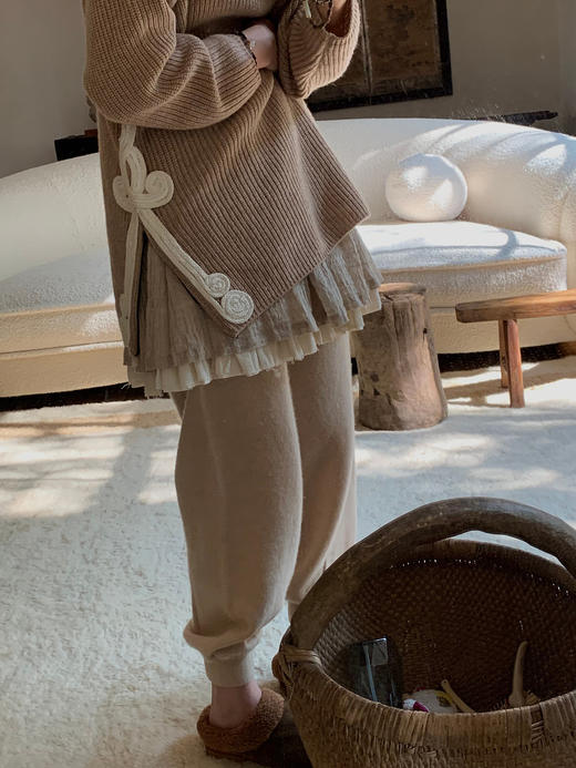 Cloud Dancer  |  超柔羊绒针织收脚裤｜温暖轻柔 商品图8