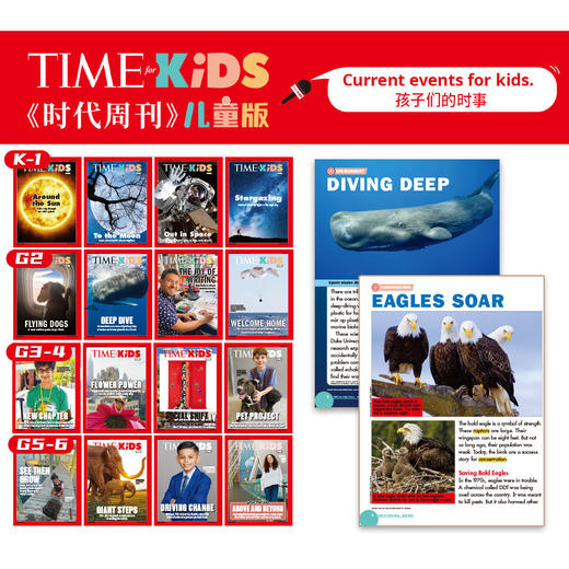 Time for Kids时代儿童版周刊【送跟读精讲】K1-G2-G3-G5儿童英文期刊课外读物分级阅读儿童英文杂志 商品图2