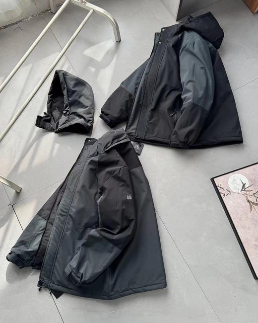 D121618新款2025冬季男士可拆卸连帽棉衣棉服外套 商品图2