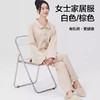 【女士长袖家居服/暖睡衣】100%棉素道有机彩棉-女士白色/棕色纯棉家居服套装（基地直发-申通包邮），来自敦煌，品牌：素道【合作生产，公平贸易】 商品缩略图0