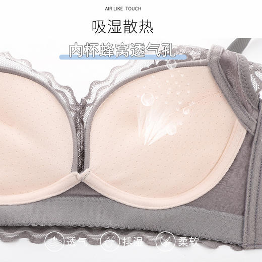 【舒适柔软无钢圈❗️告别副乳展现性感】调整型内衣防下垂无钢圈小胸聚拢显大舒适收副乳透气蕾丝文胸胸罩。jb 商品图2