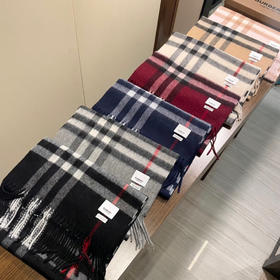 巴宝莉 经典羊绒格子围巾（DSX）