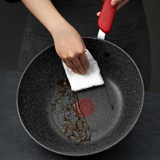 苏泊尔（SUPOR）炒锅不粘锅火红点炒菜锅星星石系列电磁炉燃气灶通用 30厘米PC30W8(无副把手） 商品图4