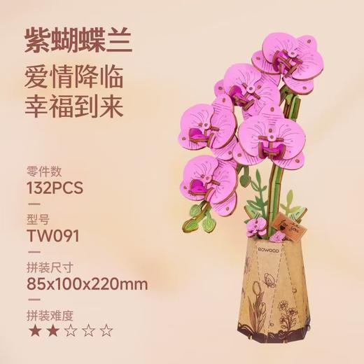 若物 木艺繁花diy积木花 毕业礼物拼装模型玩具永生花 母亲节礼物生日礼物手工制作永生花 商品图3