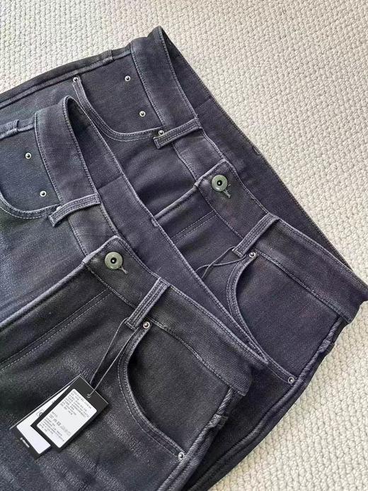 D121684宽松直筒修饰腿型25冬新款男士加绒牛仔长裤 商品图3