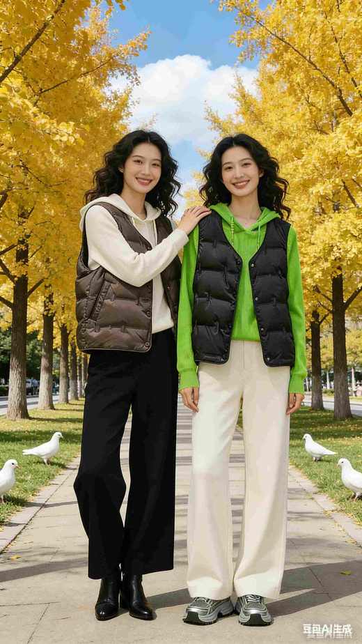 58L102羽绒V领背心，国标90绒子，鸭绒 商品图2