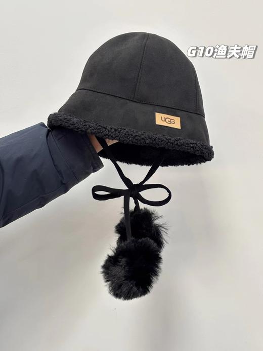 D121614麂皮绒加厚加绒款渔夫帽！加深加宽超显脸小秋冬素颜神帽 商品图3