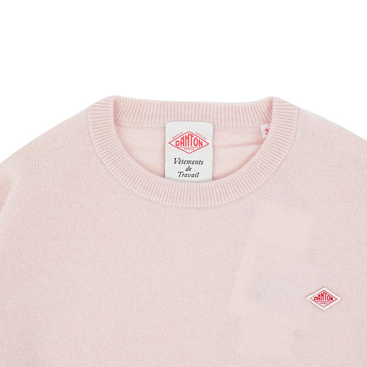 DANTON LMW_CREW NECK P.O L/S 女装纯羊毛圆领毛衣 商品图1