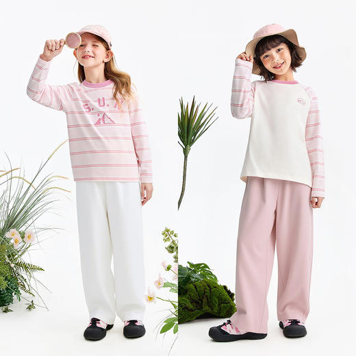 女童全腰梭织裤春季新款安奈儿童装EG616653 商品图3