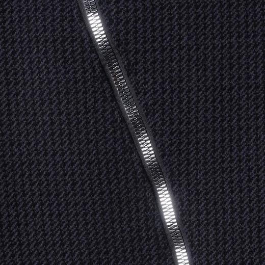 SDSA男士秋冬新款痞帅男装简约撞色提花斜拉链连帽卫衣百搭时尚 商品图2