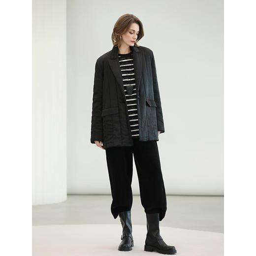 COCOBELLA软糯舒适黑色哈伦裤女不挑腿型遮胯休闲裤PA3095-2 商品图3