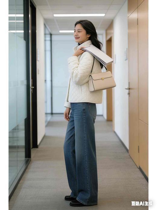 福利款，185元，485162袖襻轻便米白色棉袄，最后一件小码M号，体重110斤之内全部能穿 商品图2