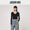 (秋冬新品)【JASON WU】(多色)25年新款高支羊毛V领拉链上衣毛衣短开衫女 商品缩略图0