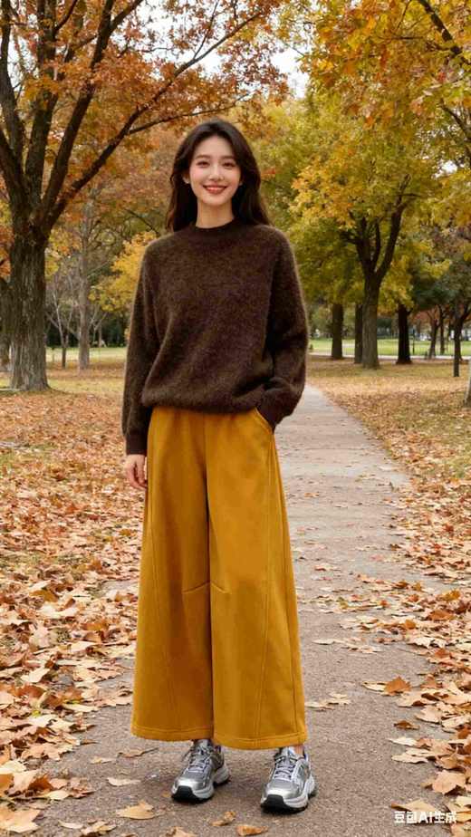 拉绒羊绒羊毛均码阔版打底衫，半高领，不勒人，不捂人，内外穿均可，589863 商品图10