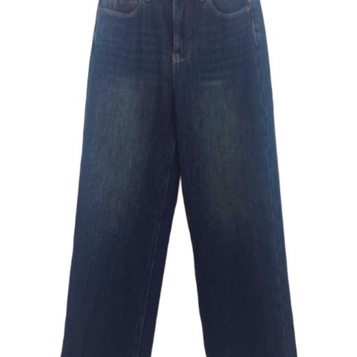 VIVIAN LIU薇薇安刘C2555005秋女装新款厚直筒羽毛牛仔长裤 商品图4