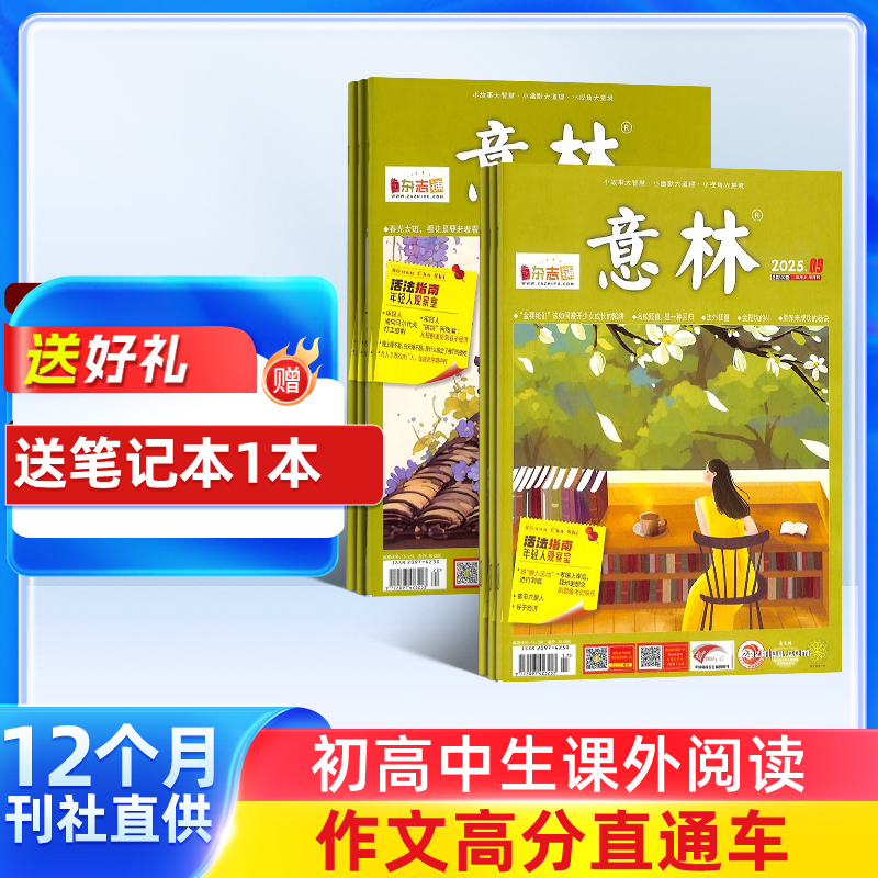 意林杂志 1年共24期 每月快递 学生励志杂志 课外阅读书籍读物 学生阅读作文图书