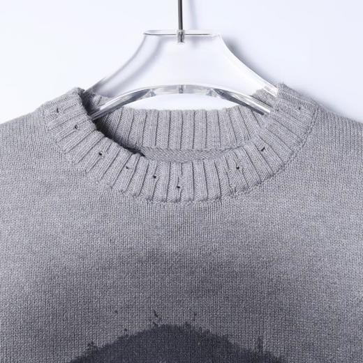 SDSA男士秋冬新款痞帅男装美式高街人物印花圆领毛衣百搭宽松上衣 商品图1