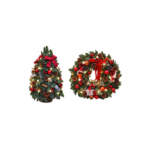 VBEINGS 北欧丹麦诺贝松 圣诞树/花环 圣诞装饰diy迷你诺贝松圣诞树桌面摆件（纯手工制作） 商品图0