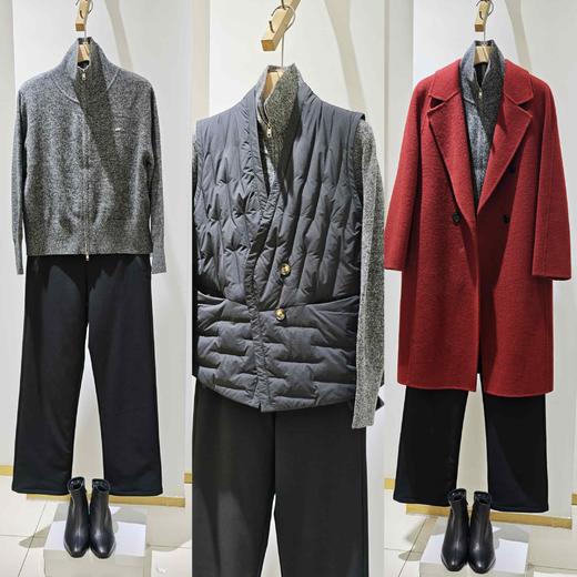 直筒鹅绒裤,防水防油防污三防面料弹力直筒鹅绒裤582596 商品图14