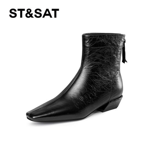 【绒里可选】星期六高级感优雅法式气质短靴SSD4116Y94/SSD4118YJV 商品图5