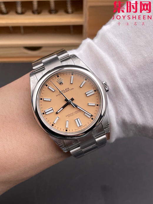 VS劳力士蚝式恒动41系列134300 VS恒动41mm 卡其黄 VS恒动41 板链 丹东3230机 904L钢 男士腕表 商品图8