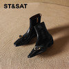 【绒里可选】星期六法式气质单扣时装靴SSD4116YB1/SSD4118YG5 商品缩略图3