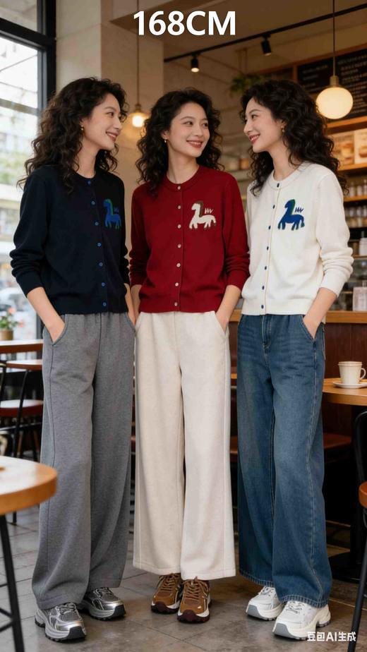 58G880全毛马到成功开衫毛衣 商品图0