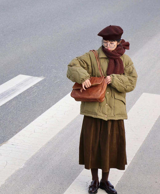 老米优品🎈3色入！《复古灯芯绒半身裙》秋冬穿搭宝藏单品，大裙摆复古温柔~ 商品图1