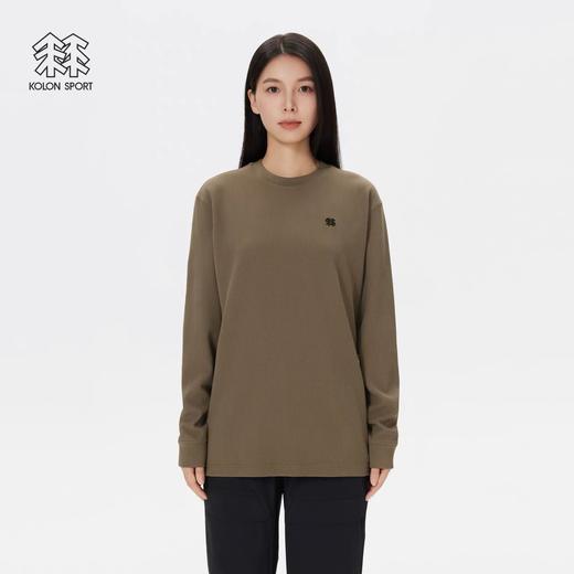 加复合绒！！华夫格！！KL隆情侣同款户外休闲华夫格长袖T恤   云朵打底衣 商品图5