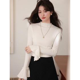 鹿向南【1217/20:00新品】米白色针织衫