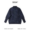 SDSA男士秋冬新款痞帅男装韩版简约扎染下摆不规则立领卫衣百搭 商品缩略图4