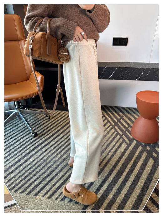 一条过冬！ 加绒加厚醋酸羊毛阔腿裤！ 商品图4