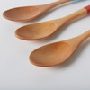 分色木质长柄勺子调羹咖啡勺甜品勺3支装 商品缩略图2
