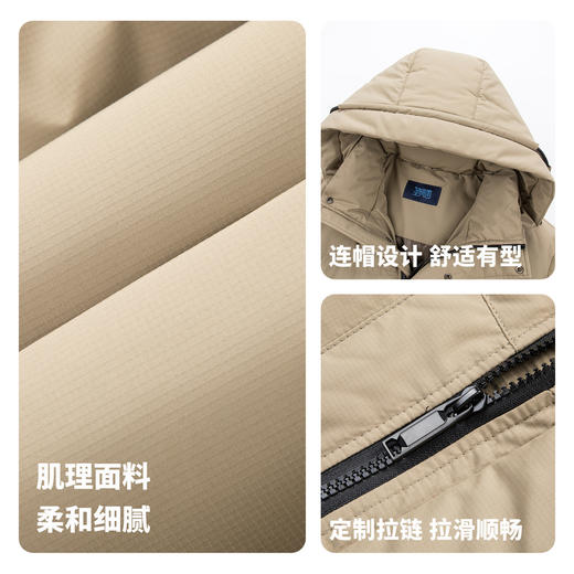 【门店同款&鸭绒】圣得西2025年冬季男士羽绒服温暖时尚连帽外套 商品图4