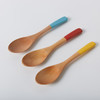 分色木质长柄勺子调羹咖啡勺甜品勺3支装 商品缩略图1