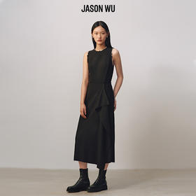 (精纺羊毛)【JASON WU】25年秋冬新款立体无袖宴会礼服裙连衣裙