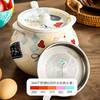 【浮雕手绘猪油罐】陶瓷耐高温双耳防烫食品级厨房调料罐辣椒油大容量带勺家用 商品缩略图6