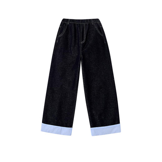 笛莎Deesha 童装女童裤子2026春新款牛仔直筒裤 商品图4