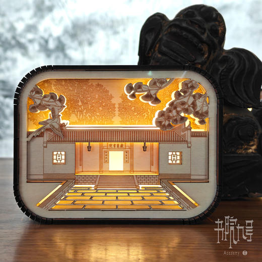 岳麓书院木雕灯 商品图4