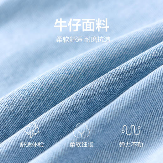 笛莎Deesha 童装女童外套2026春新款蝴蝶结牛仔外套 商品图3