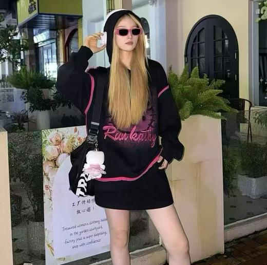 NC&连帽撞色卡通图案长袖卫衣50820(黄）冬季954010430321 商品图0