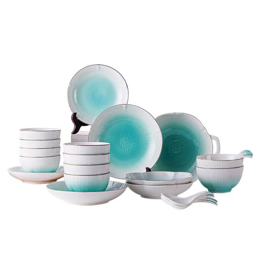 【分仓直发包邮】COSTA陶瓷餐具套装-花溢（25件套）CO-CJ002 商品图2