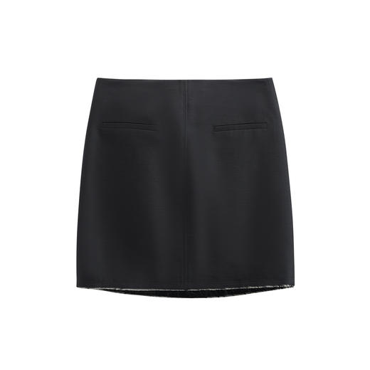 【JASON WU】秋冬新款真丝百搭羊毛迷你裙子半裙短裙 商品图3