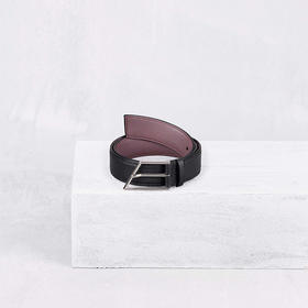 【Camille Fournet】黑色牛皮切角扣皮带