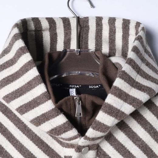 SDSA男士秋冬新款痞帅男装韩版撞色斜纹按扣立领连帽卫衣百搭时 商品图1